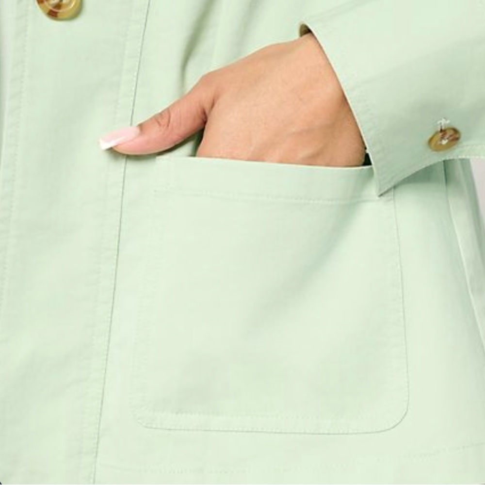 Joan Rivers Women's signature twill cinch back blazer - Picture 9 of 10